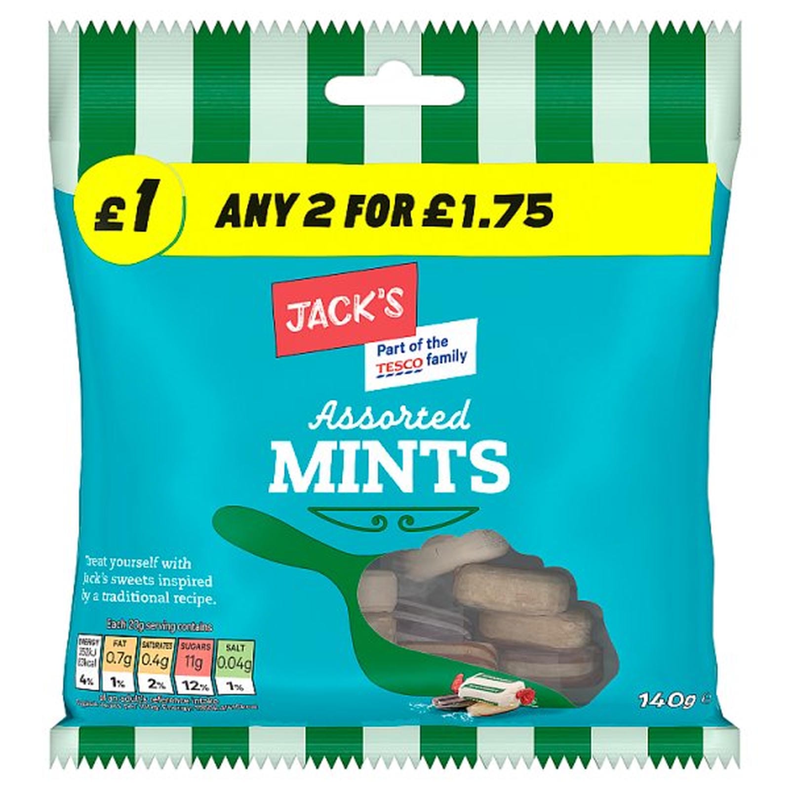 Jack's Assorted Mints 140g
