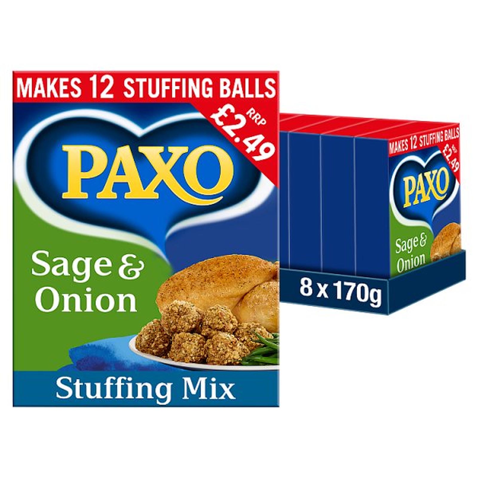 Paxo Sage & Onion Stuffing Mix 170g PMP £2.49