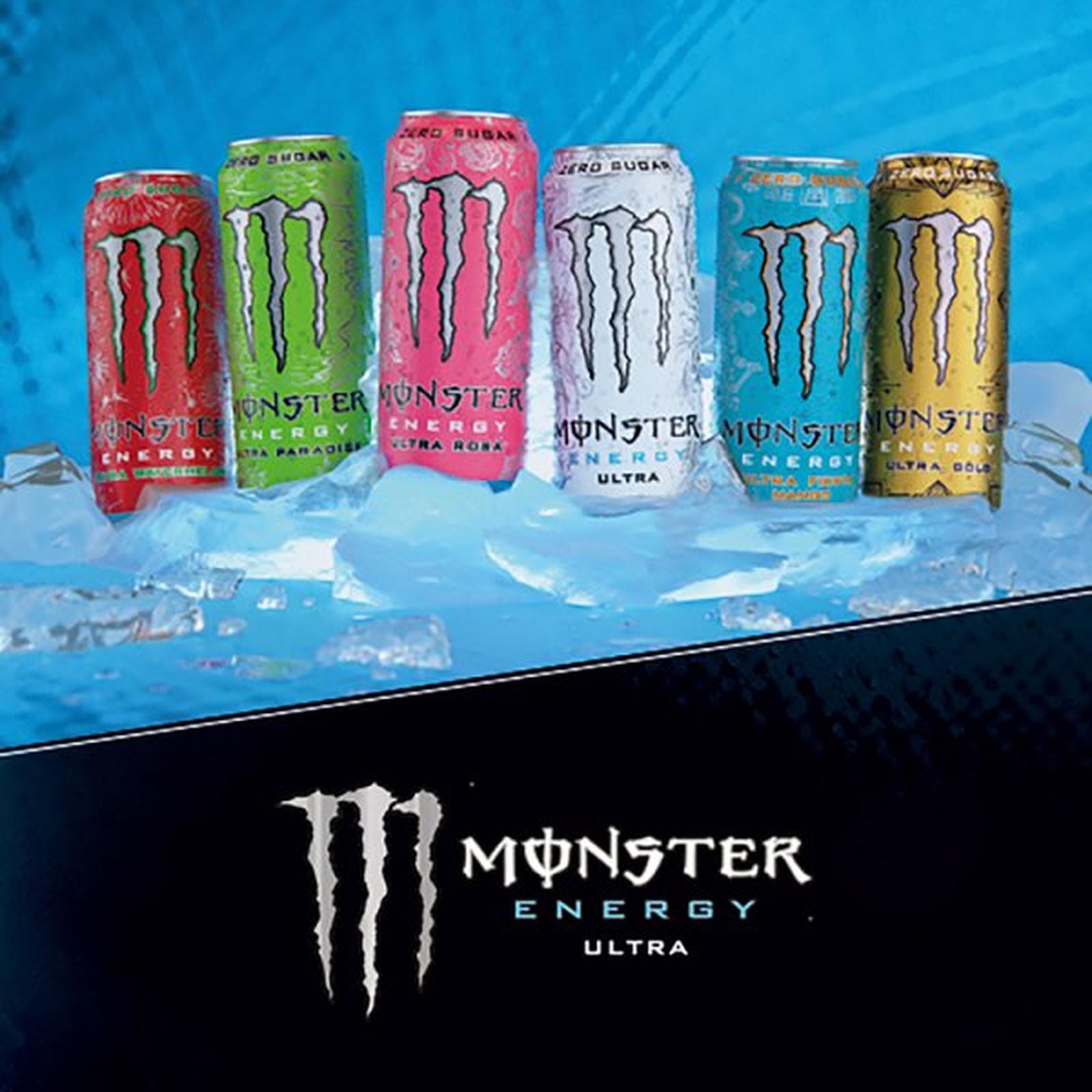 Monster Energy Drink Ultra Zero Sugar 12 x 500ml
