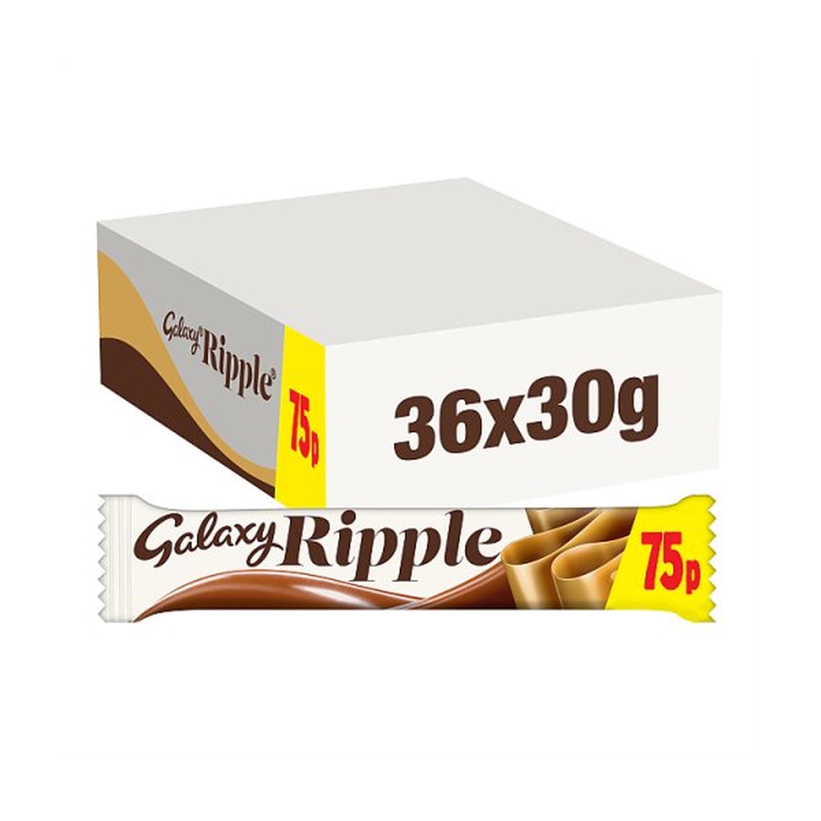 Galaxy Ripple Milk Chocolate Bar 30g PMP £0.75