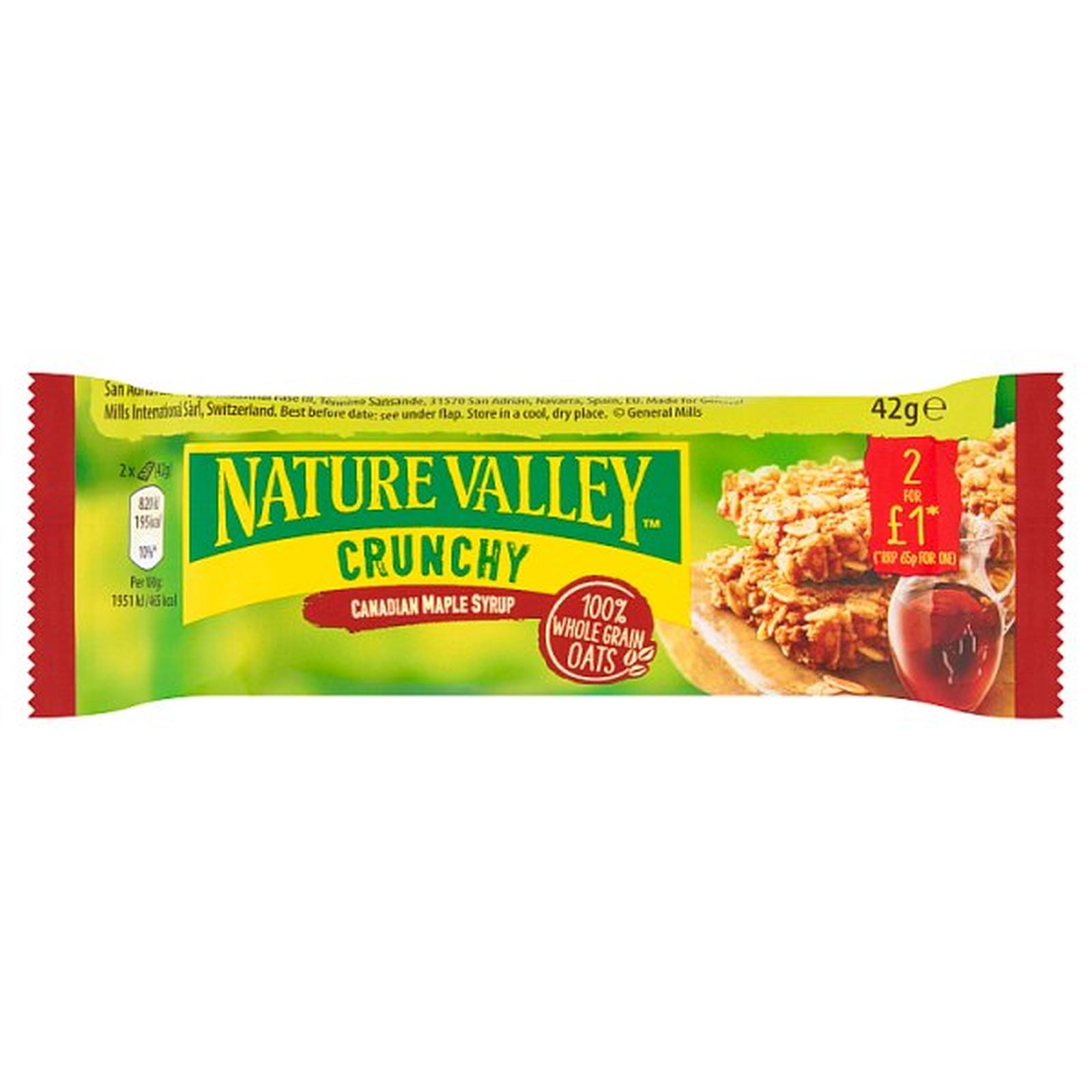 Nature Valley Crunchy Canadian Maple Syrup 18 x 42g (756g)