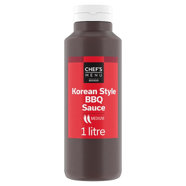 Chef's Menu Korean Style Barbecue Sauce Medium Heat Soy Garlic Ginger Flavour 1 Litre Bottle
