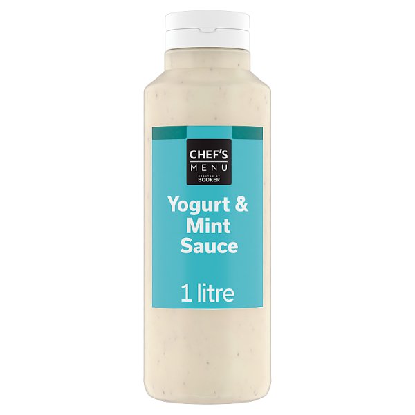 Chef's Menu Yogurt and Mint Sauce Vegetarian Friendly No Artificial Colours Smooth Creamy Base 1 Litre