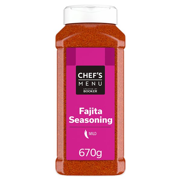 Chef's Menu Fajita Seasoning Mild Heat 670g Catering Size For Restaurants In UK Kitchens