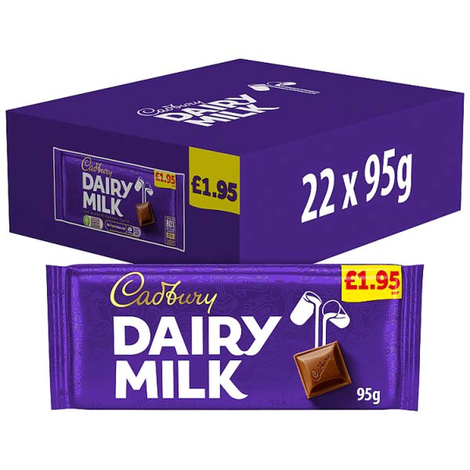 Cadbury Dairy Milk Chocolate Bar PMP 195P 95 g