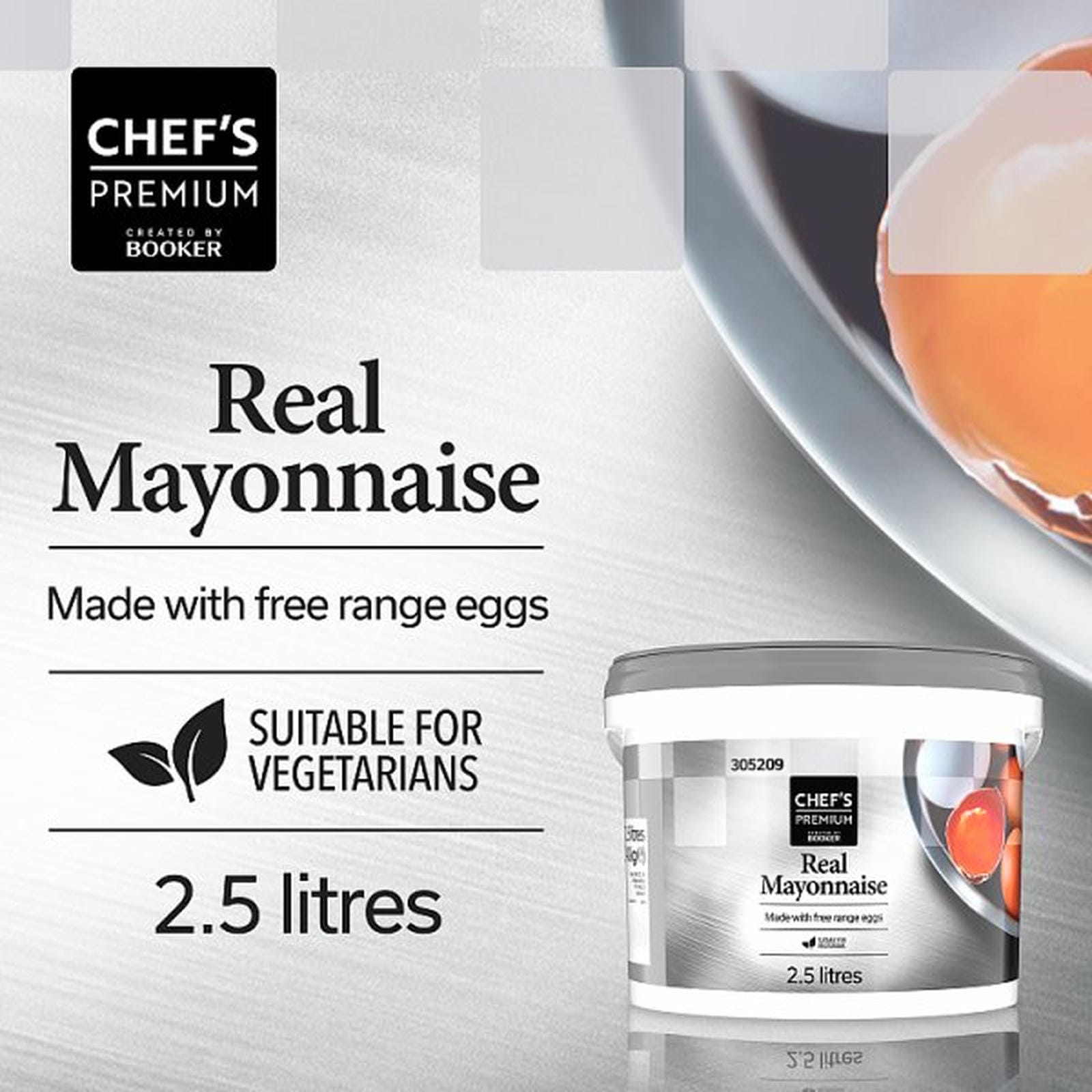 Chef's Premium Real Mayonnaise 2.5 litres