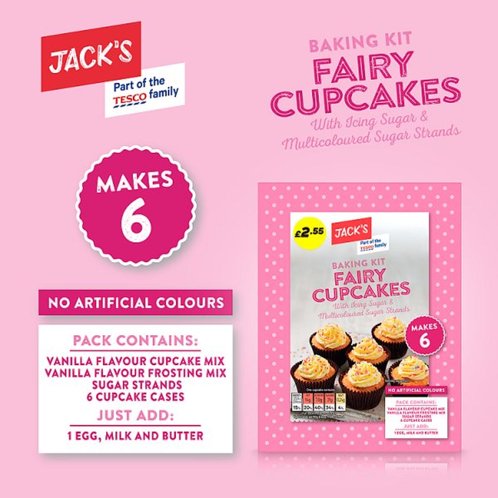 Jack's Baking Kit Fairy Cupcakes 290g