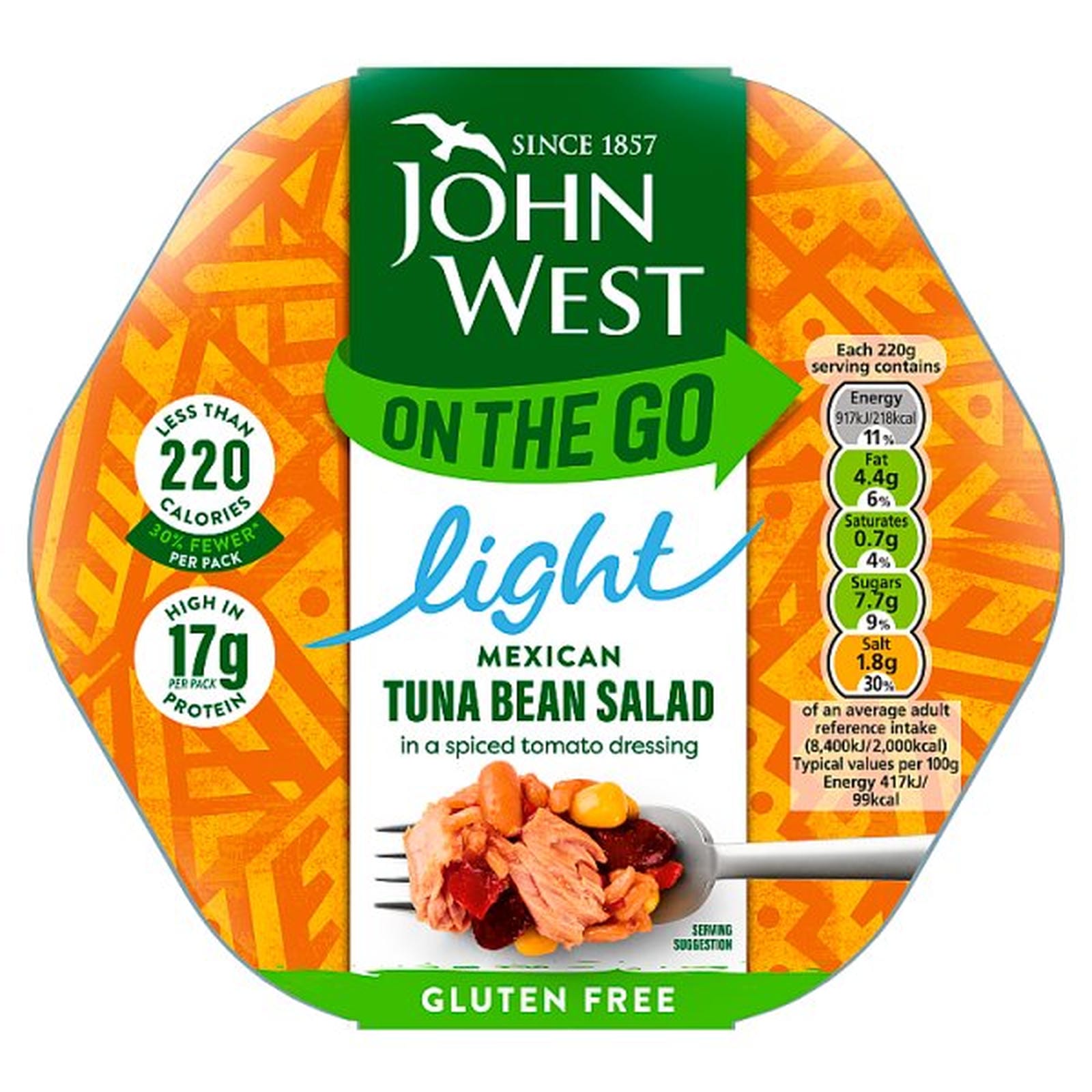 John West on the Go Light Mexican Tuna Bean Salad 220g