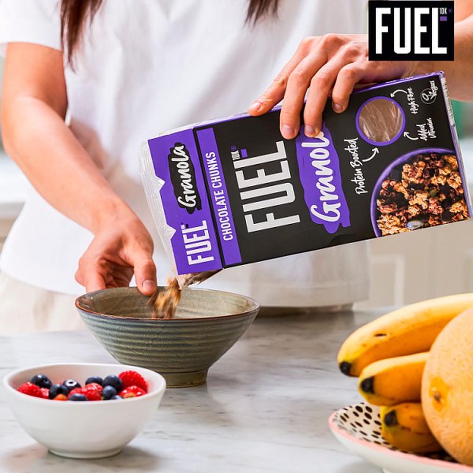 FUEL10K Chocolate Chunks Protein Granola Breakfast Cereal 400g
