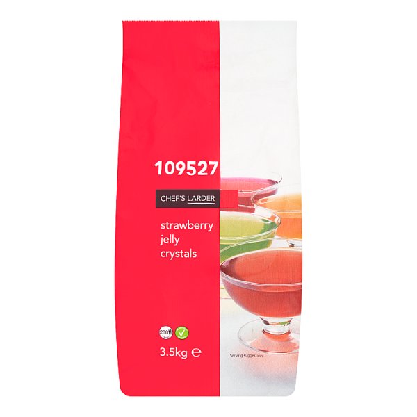 Chef's Larder Strawberry Jelly Crystals Quality For Retail And Foodservice 3.5kg 1 x 3.5kg