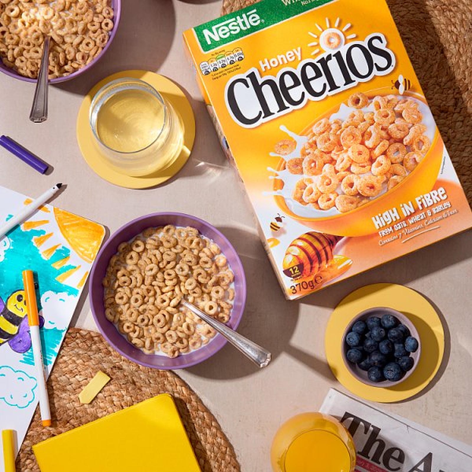 Nestlé Cheerios Honey Breakfast Cereal 370g
