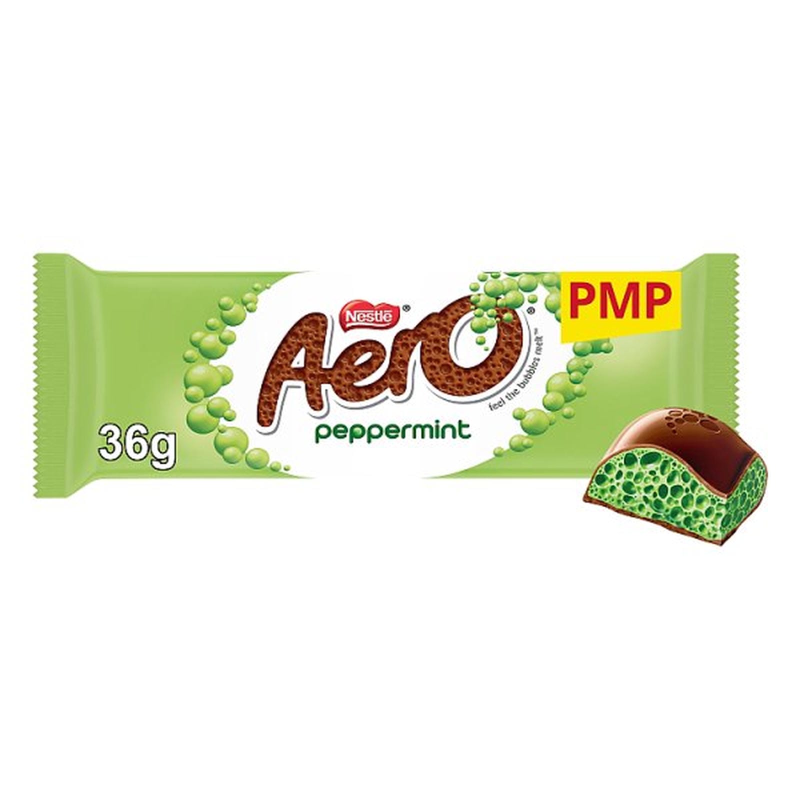 Aero Bubbly Peppermint Chocolate Bar 36g PMP 89p