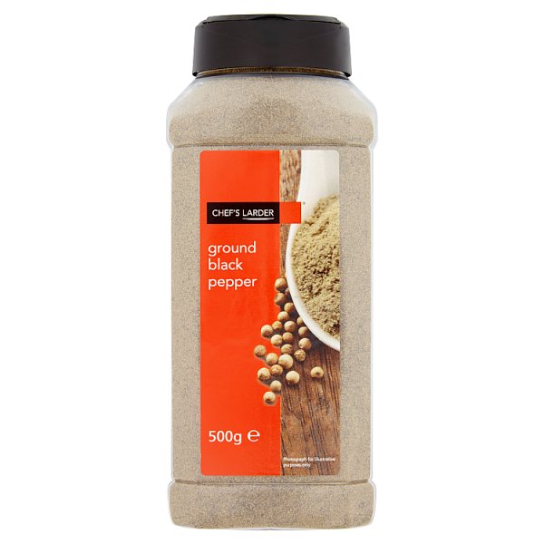 Ground Black Pepper Chef's Larder 500g For Cooking And Seasoning In Kitchens And Foodservice