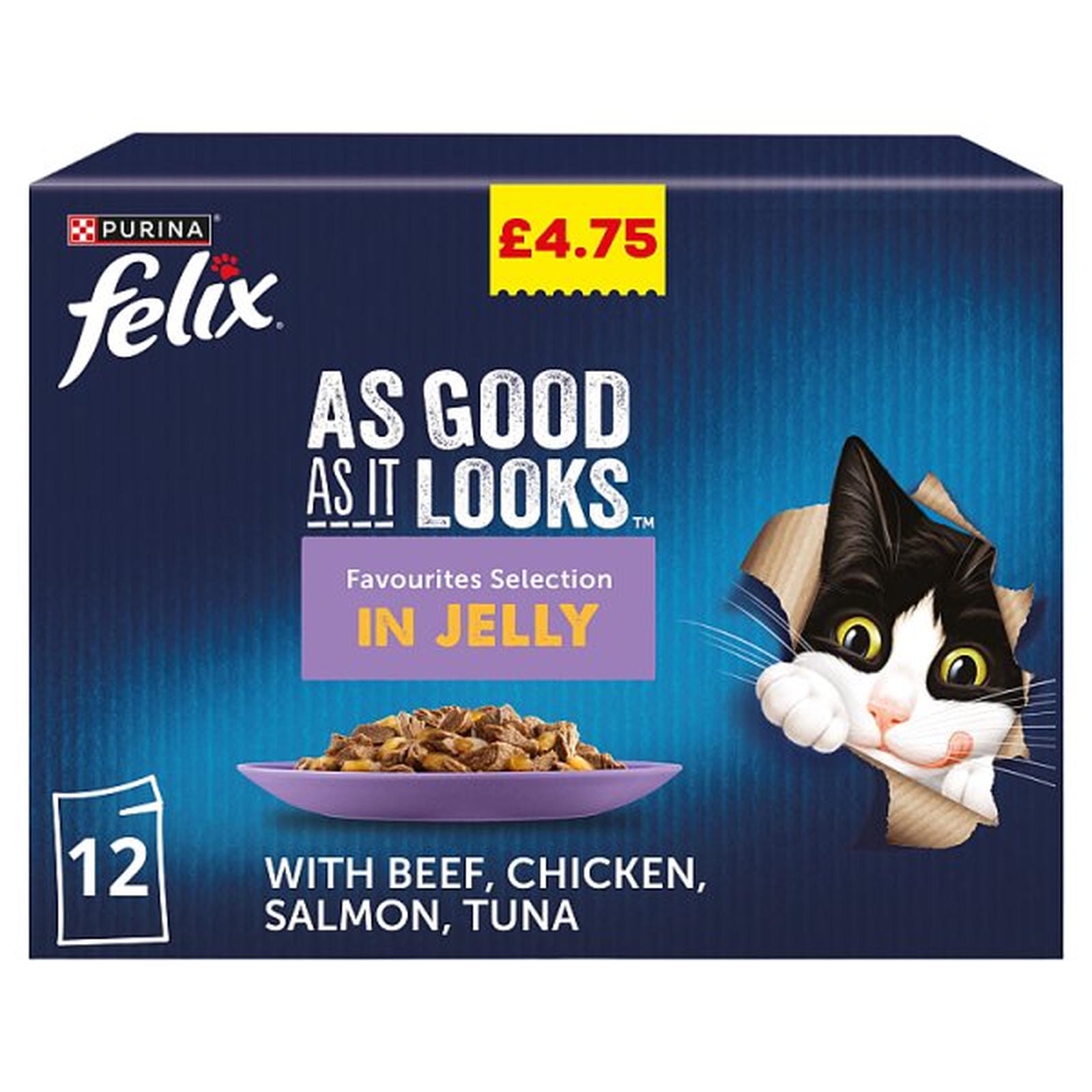 FELIX As Good As it Looks Favourites Selection Wet Cat Food 12x85g PMP
