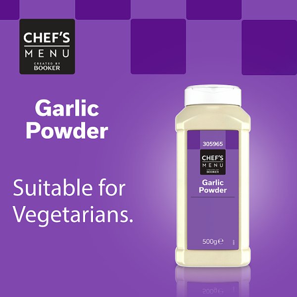 Chef's Menu Garlic Powder Concentrated Flavour 500 g Versatile Seasoning for Soups Sauces and Rubs