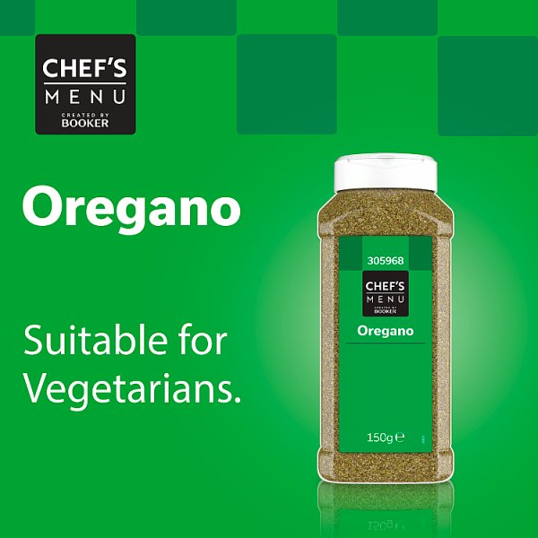 Chef's Menu Oregano Dried Authentic Mediterranean Flavour 150g Pack For Pasta Salads And Vegetables