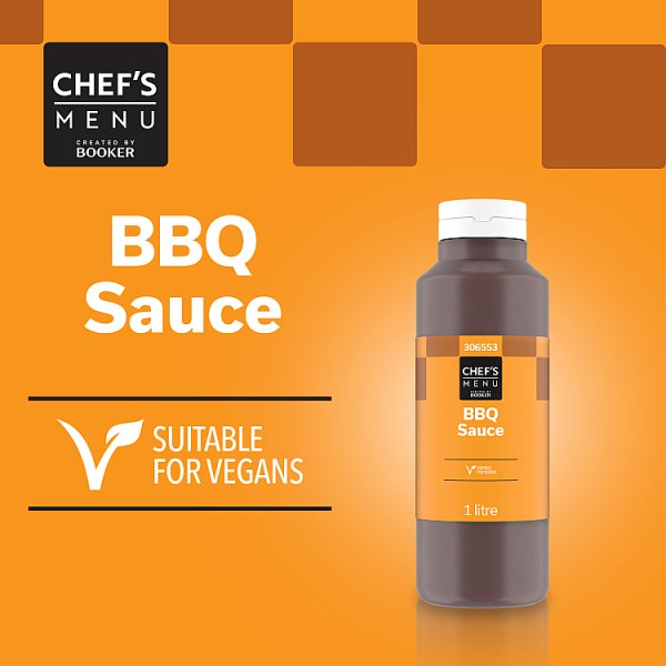 Chef's Menu BBQ Sauce Restaurant Quality Smoky Flavour for Grilled Meats and Vegetables