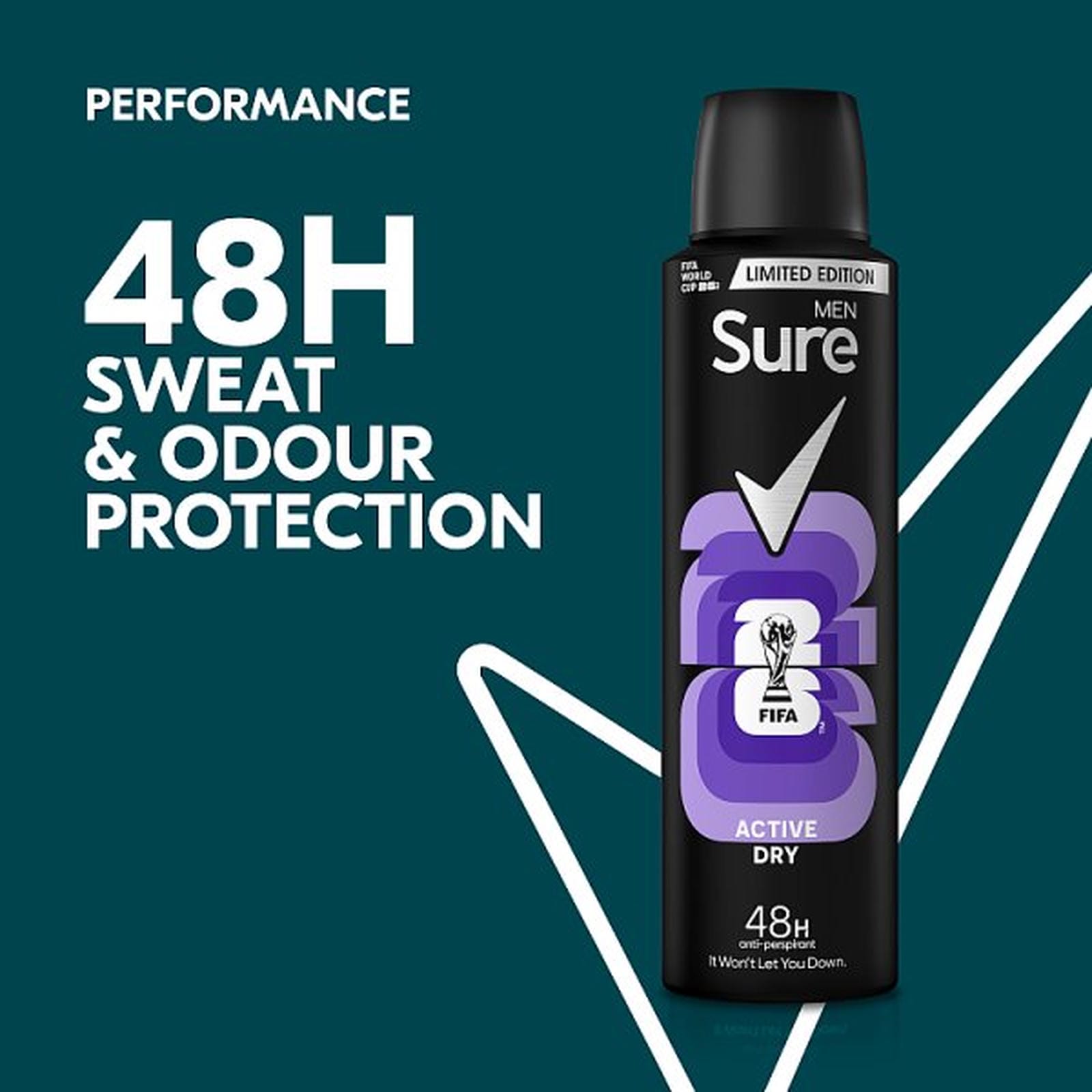 Sure Men Anti-Perspirant Aerosol Active Dry 150 ml