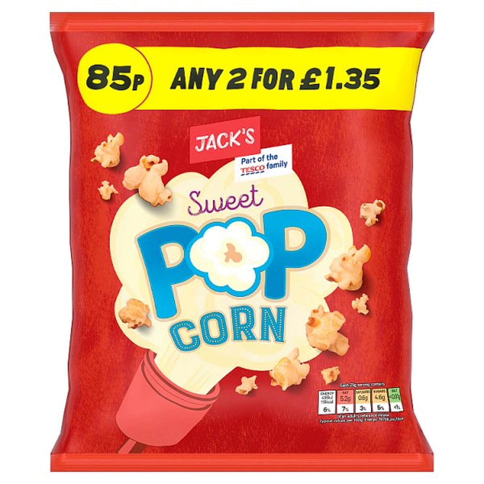 Jack's Sweet Popcorn 50g
