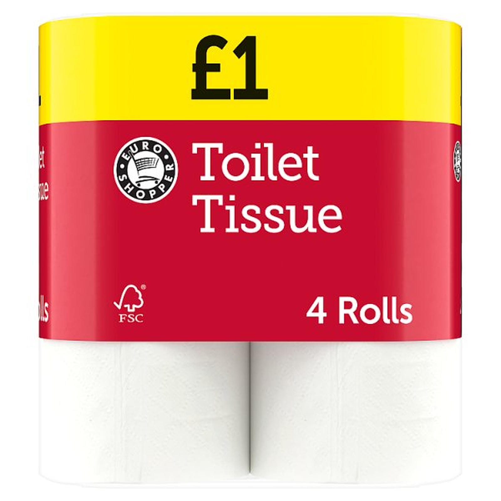 Euro Shopper Toilet Tissue 4 Rolls