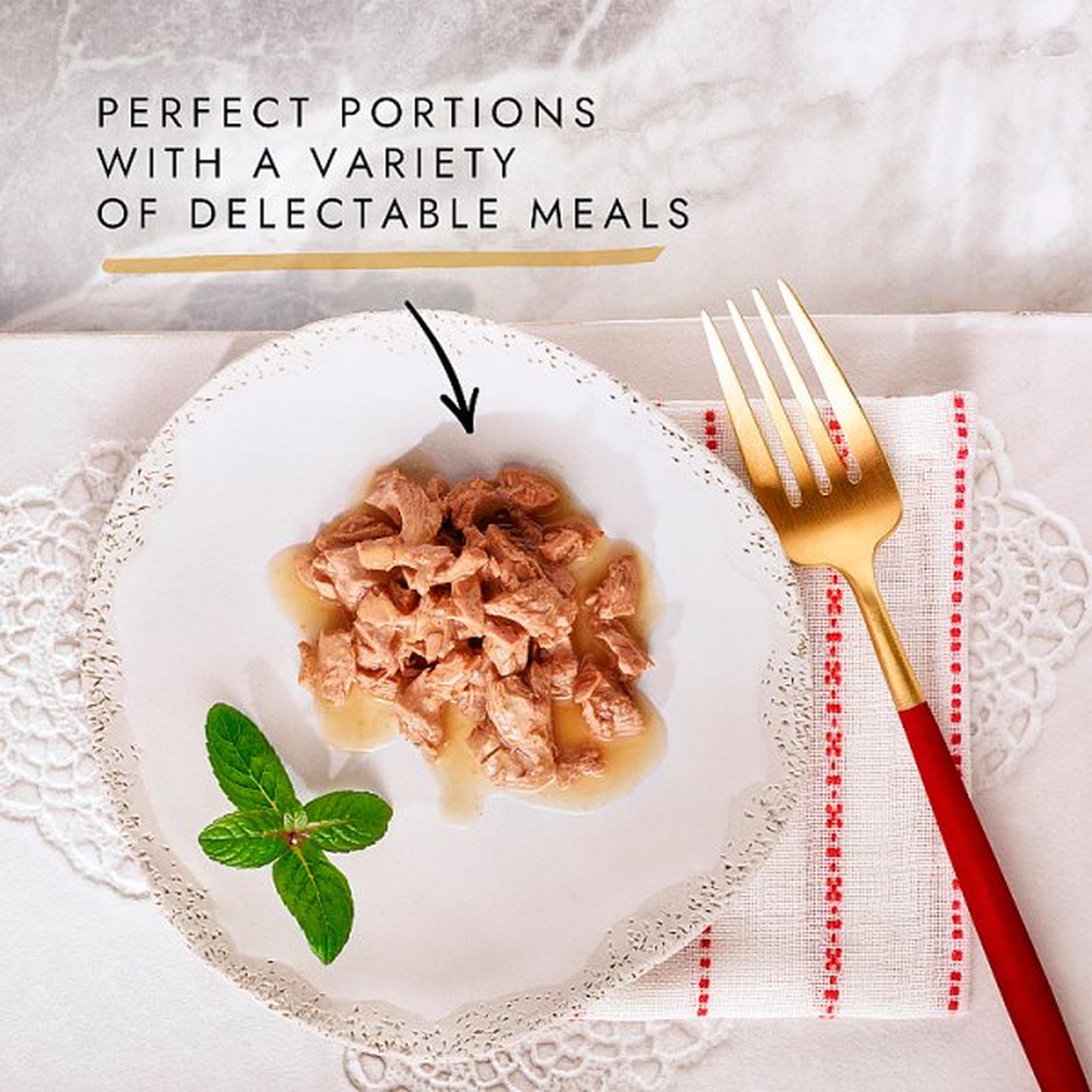 GOURMET Mon Petit Meaty Variety Duck, Chicken, Turkey Wet Cat Food 6x50g PMP