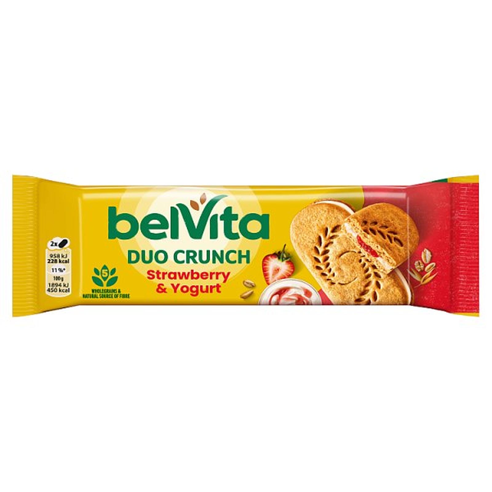 Belvita Duo Crunch Strawberry & Yogurt Cereal Snack Bar 50.6g