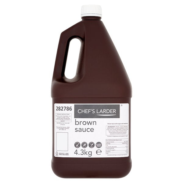 Chef's Larder Brown Sauce 4.3kg Ready To Use 1 x 4.3kg Foodservice Pack For Kitchens And Foodservice