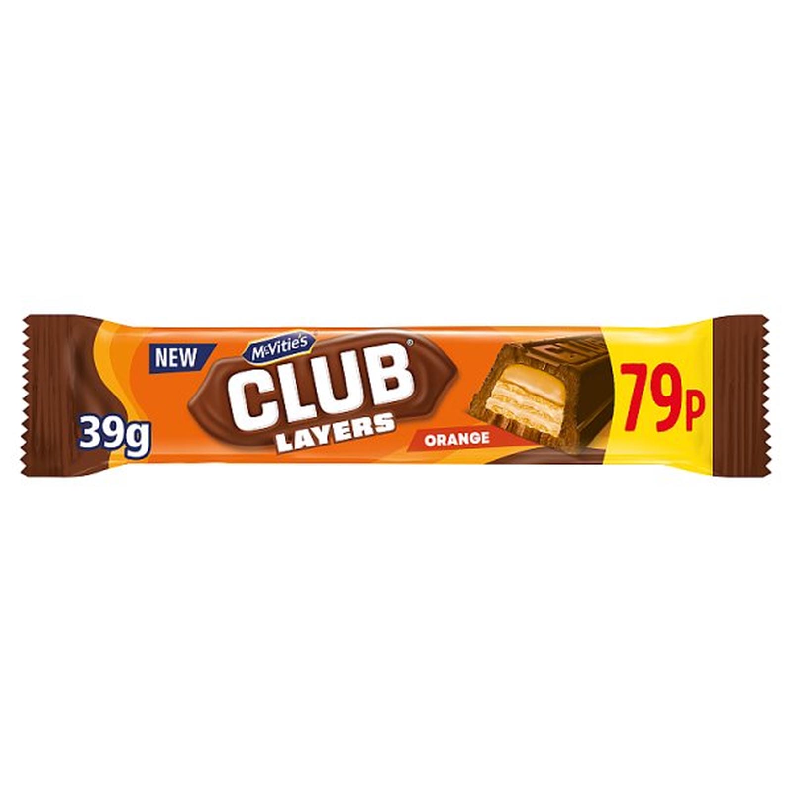 McVitie's Club Layers Orange 39g