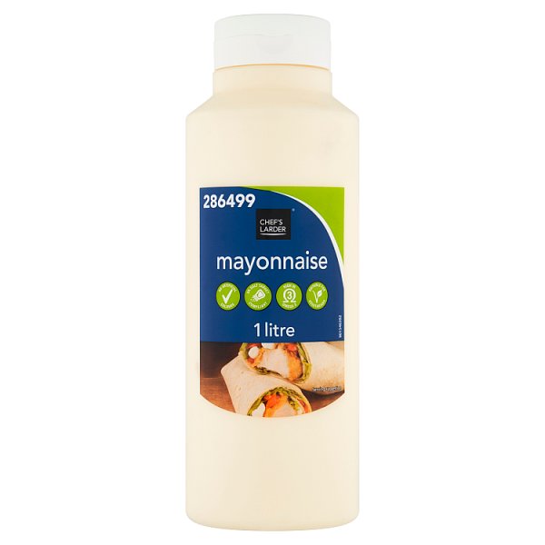 Chef's Larder Mayonnaise Quality For Foodservice Bulk And Kitchens 1 Litre 6 x 1 Litre