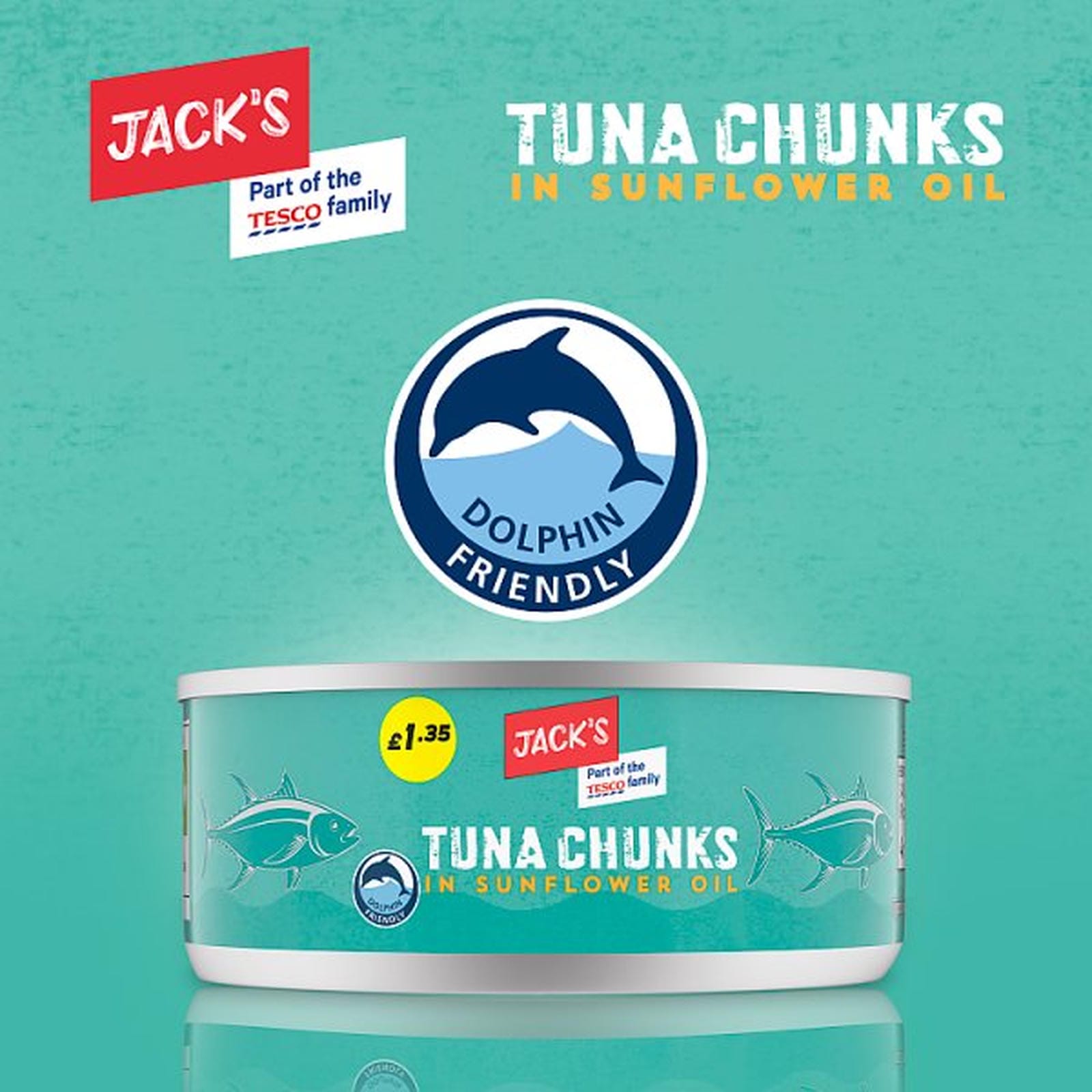 Jack's Tuna Chunks in Sunflower Oil 145g