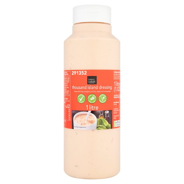 Chef's Larder Thousand Island Dressing Foodservice Multi Pack 1 Litre 6 x 1 Litre For Salads And Dips
