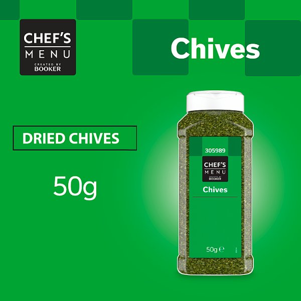 Chef's Menu Chives Dried 50g Finishing Herb For Sauces, Soups And Garnishes For Chefs