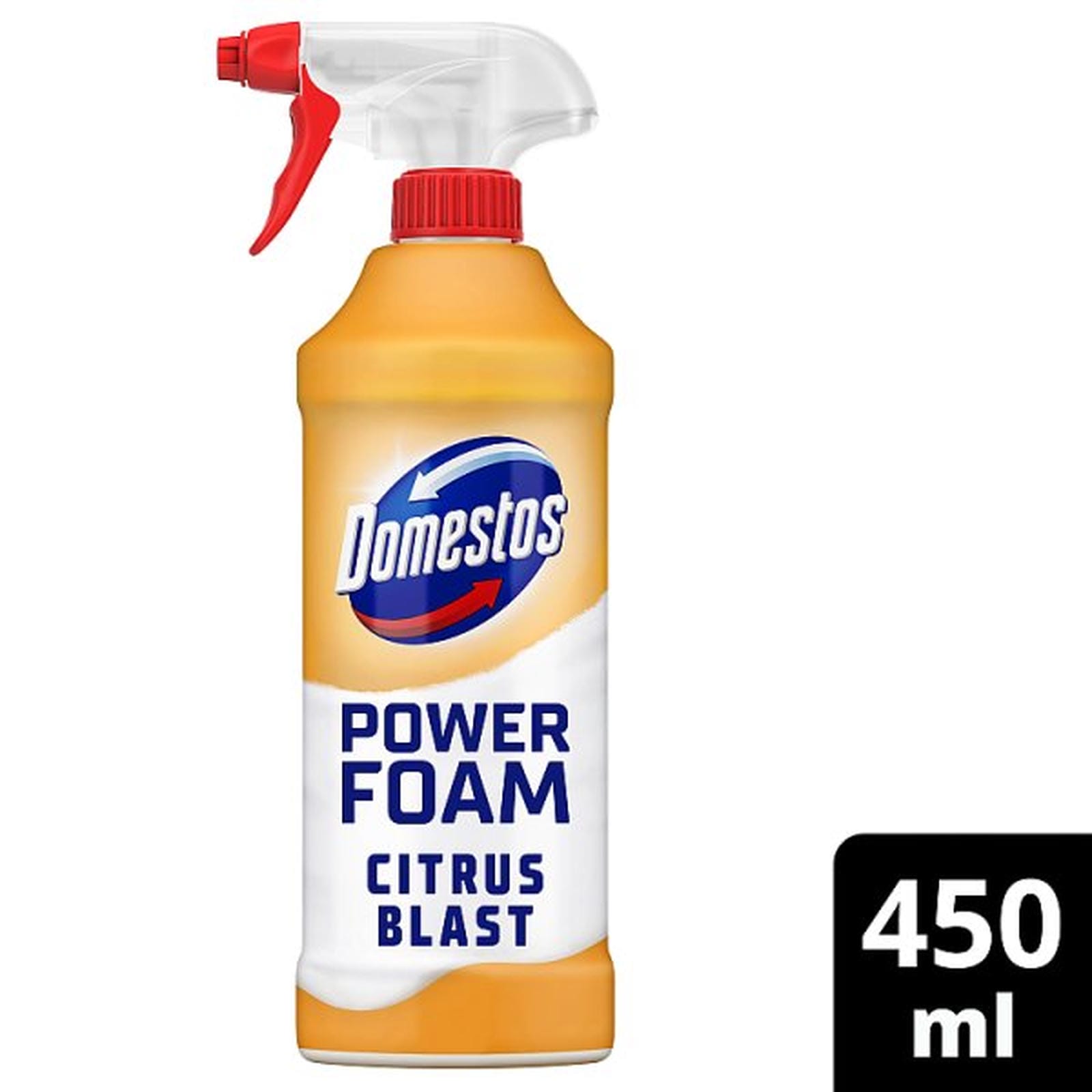 Domestos Toilet & Bathroom Cleaner Spray Power Foam Citrus Blast 450 ml