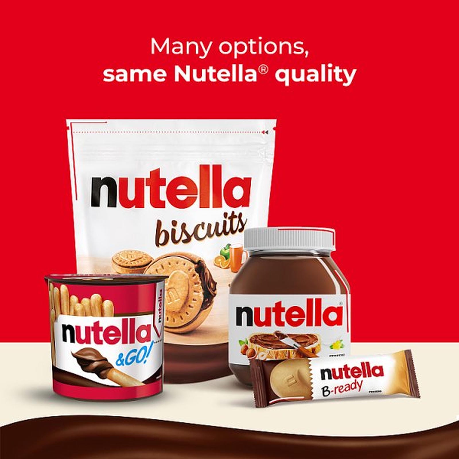 Nutella Hazelnut Chocolate Spread Filled Biscuits Tube 166g
