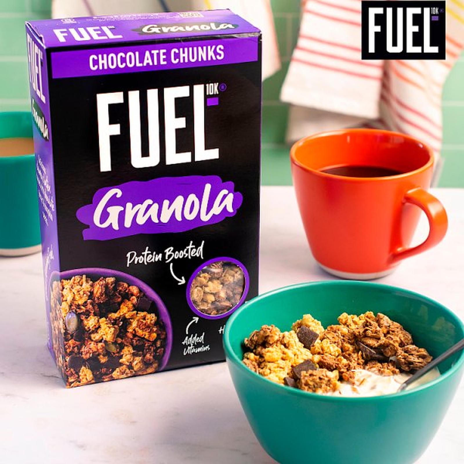 FUEL10K Chocolate Chunks Protein Granola Breakfast Cereal 400g