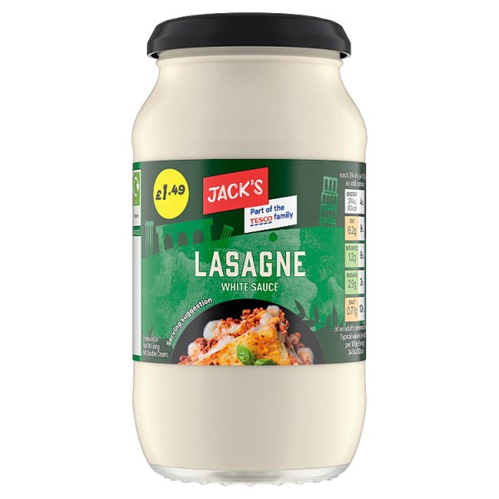 Jack's Lasagne White Sauce 440g