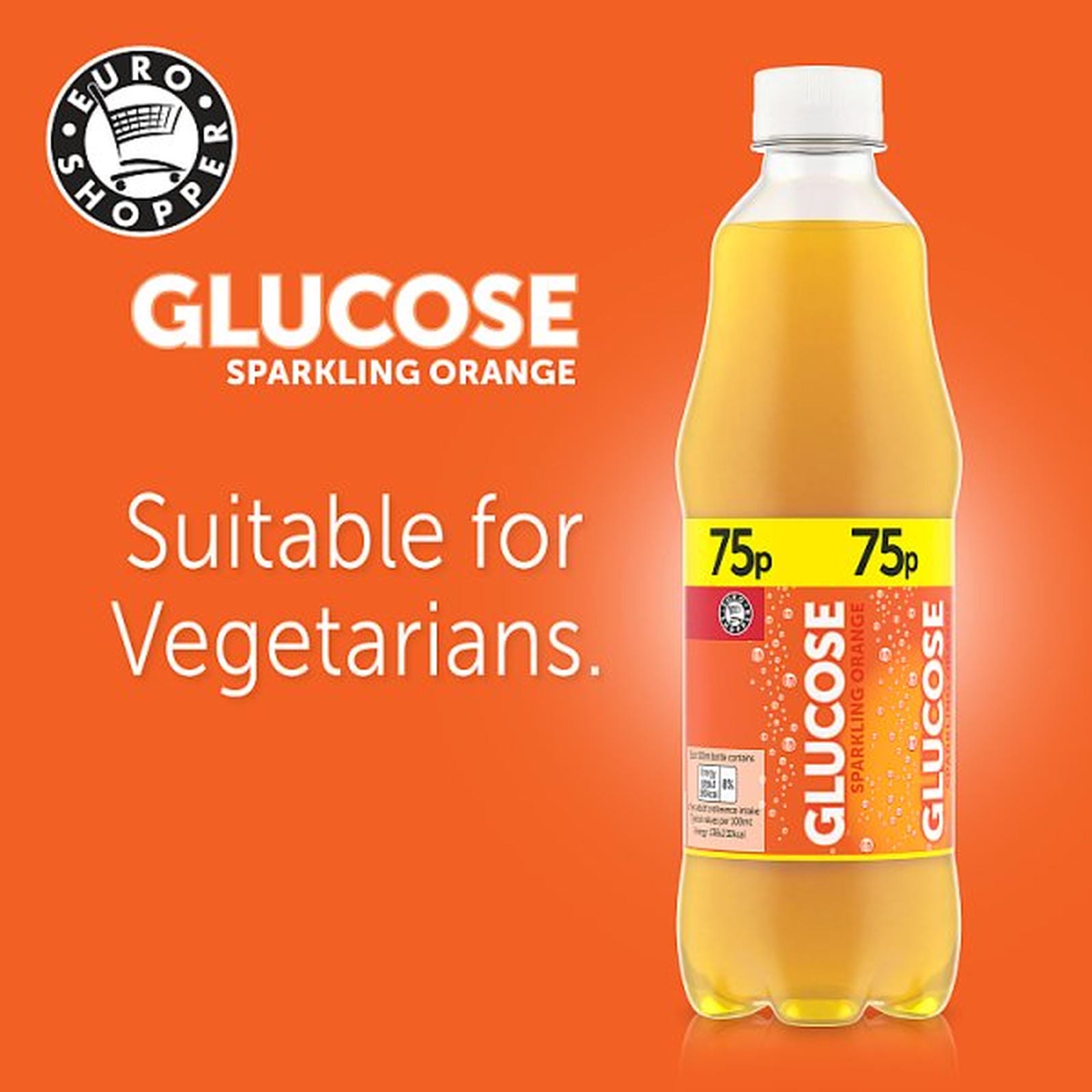Euro Shopper Glucose Sparkling Orange 500ml