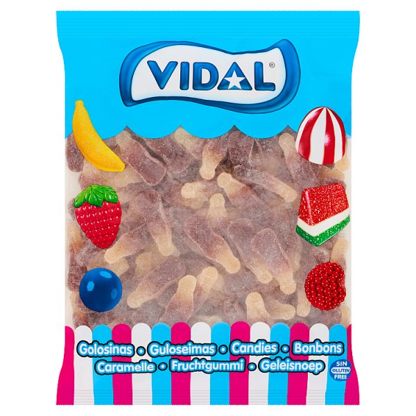 Vidal Fizzy Cola Bottles Candies 1kg – 6 x 1kg