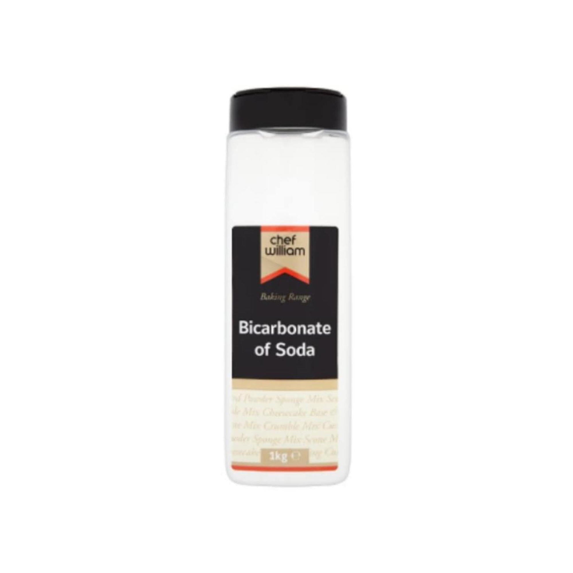 Chef William Bicarbonate Of Soda Foodservice Grade Suitable For Retail Kitchens And Catering 1kg 6 x 1kg