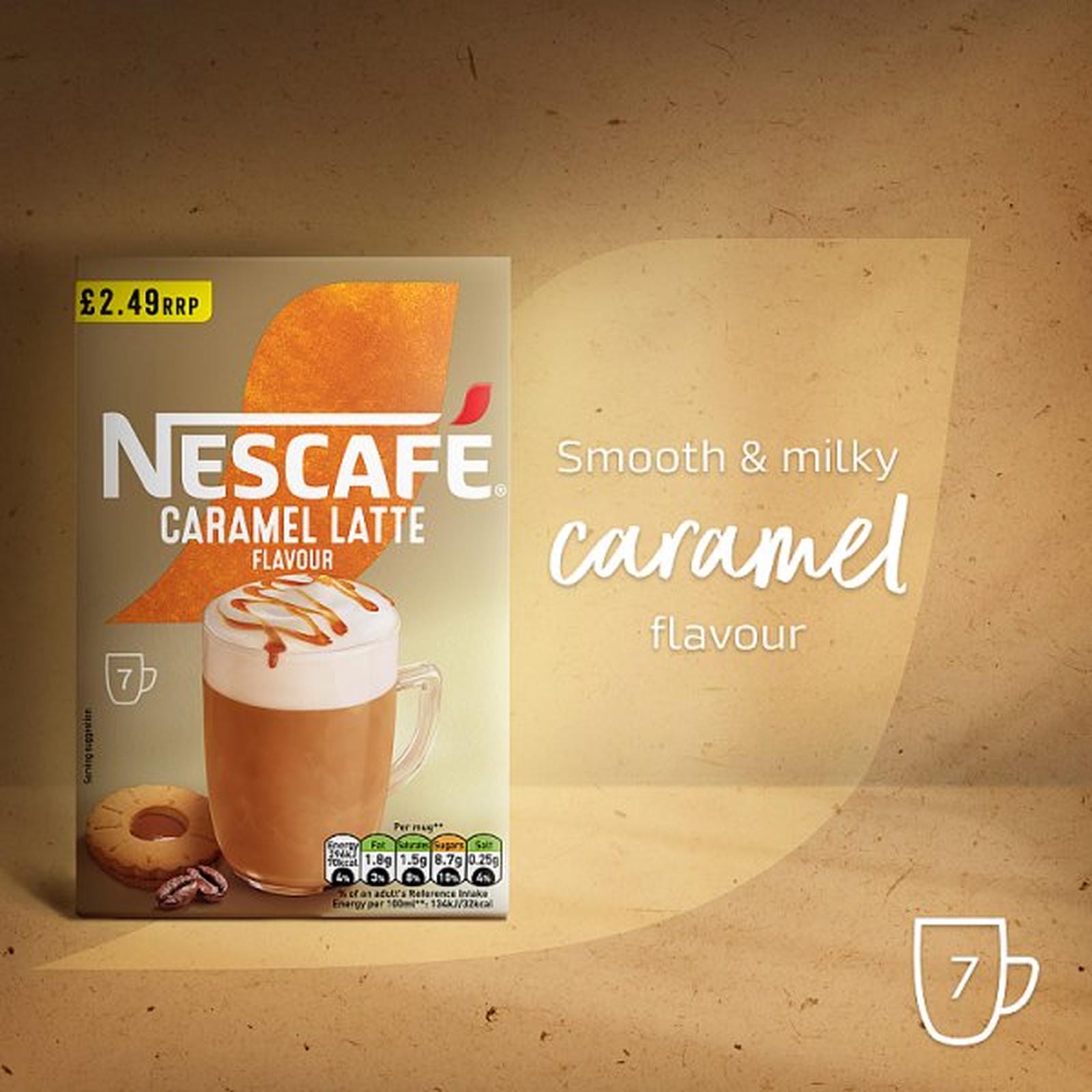 Nescafe Caramel Latte PMP 7 x 17g (119g)