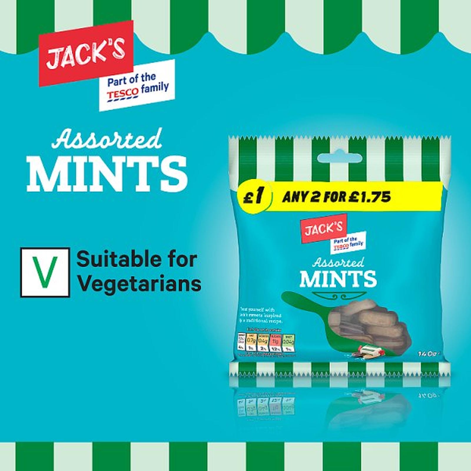 Jack's Assorted Mints 140g