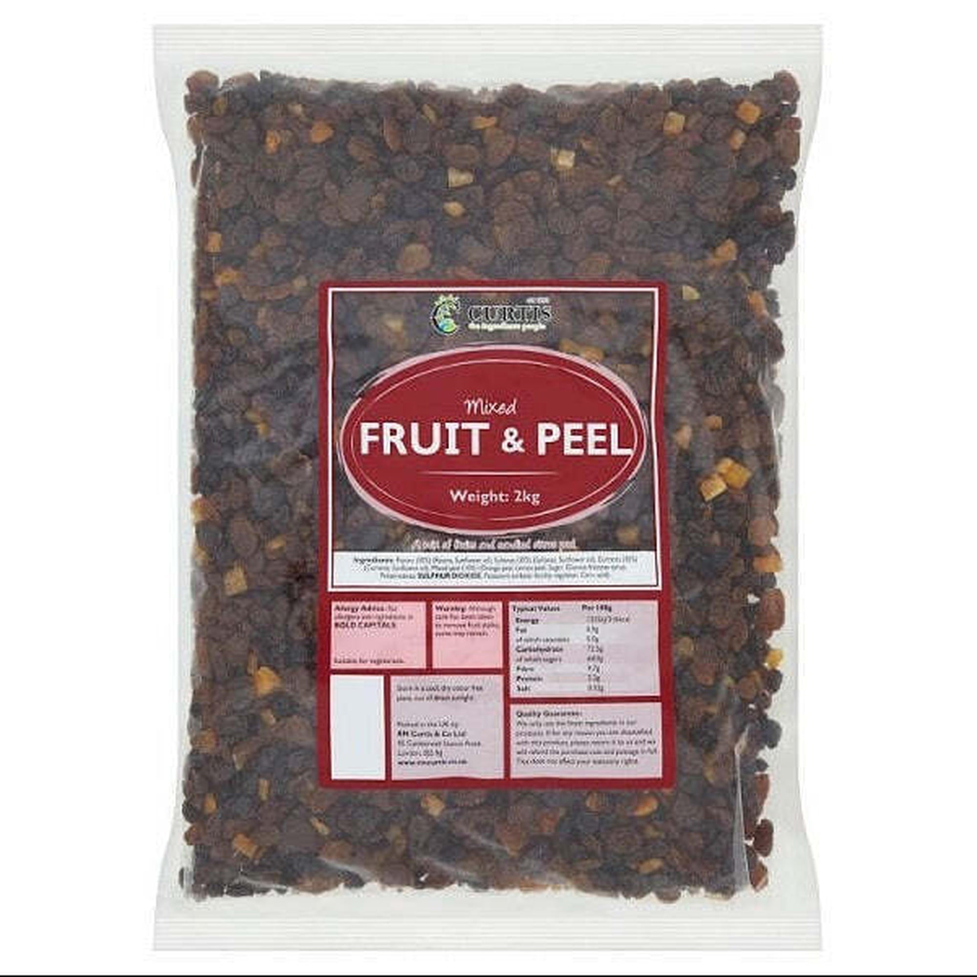 Curtis Catering Dried Mixed Fruit And Peel For Cakes And Desserts In Professional Kitchens 2kg