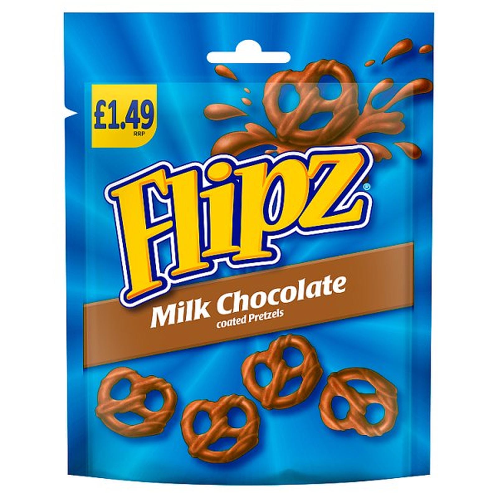Flipz Milk Chocolate Coated Pretzel Snacks £1.49 PMP 80g