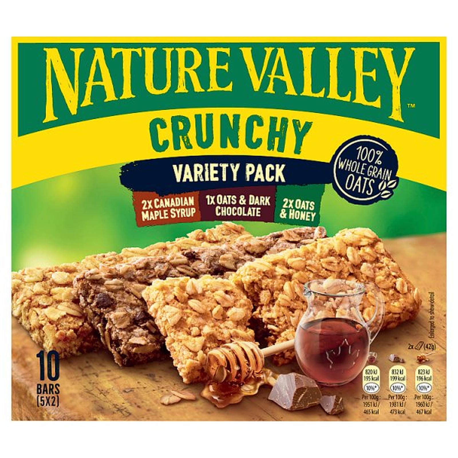 Nature Valley Crunchy Variety Cereal Bars 5 x 42g (210g)
