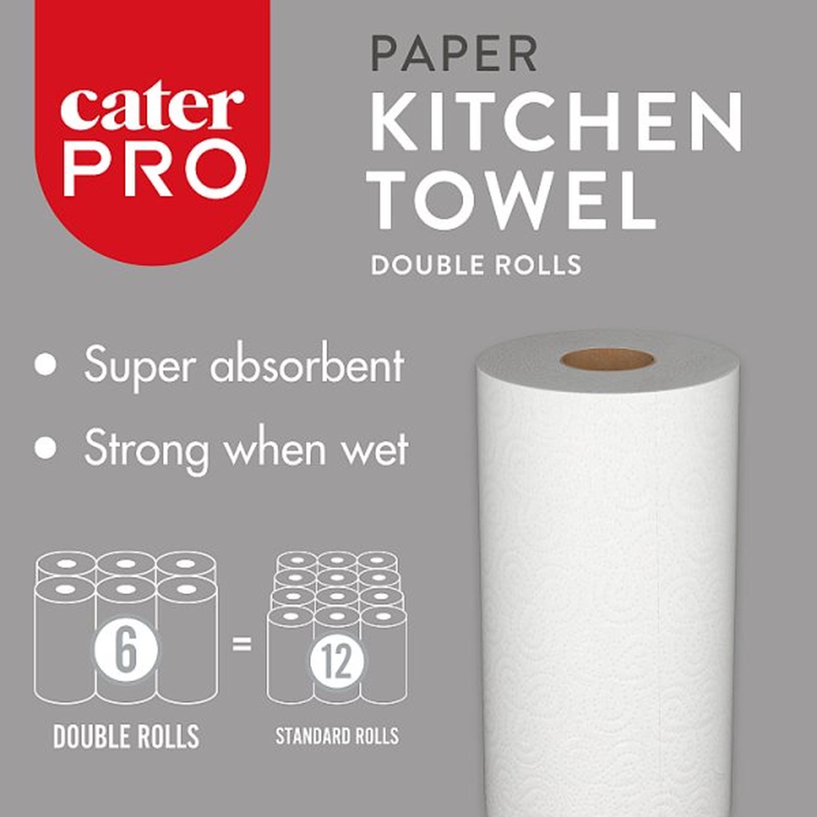 CaterPro 6 Paper Kitchen Towel Double Rolls