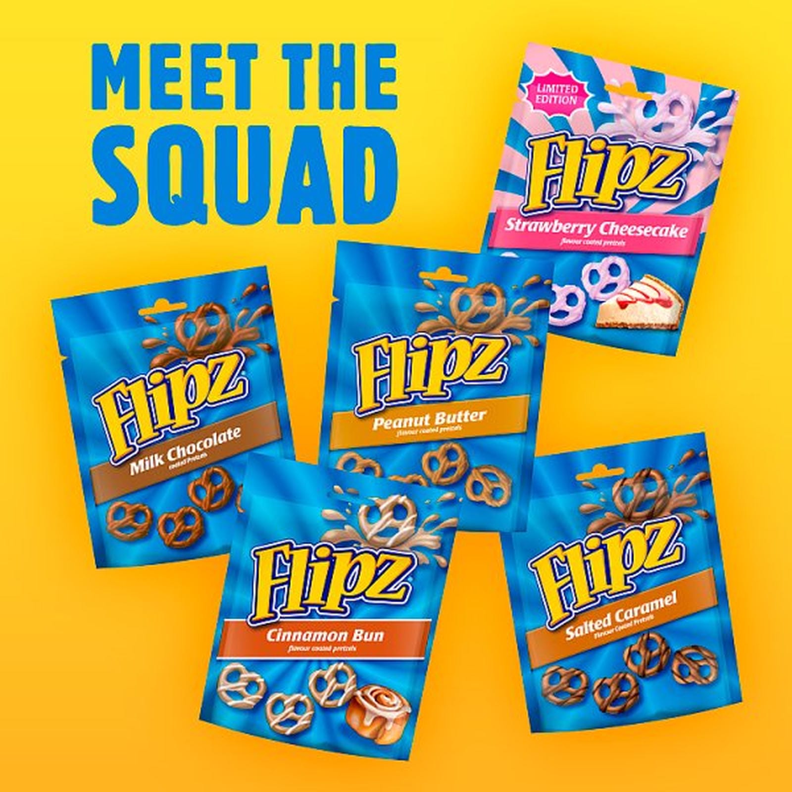 Flipz Cinnamon Bun Flavour Coated Pretzel Snacks £1.49 PMP 80g