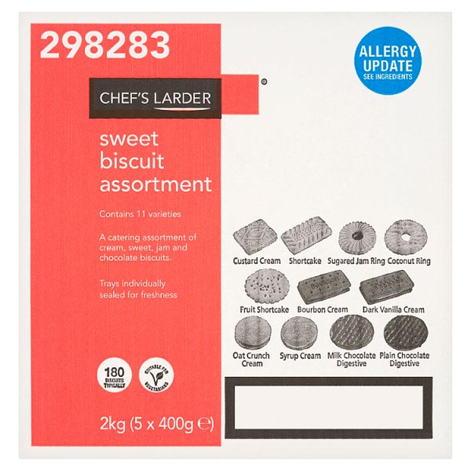 Chef's Larder Sweet Biscuit Assortment 5 x 400g (2kg)