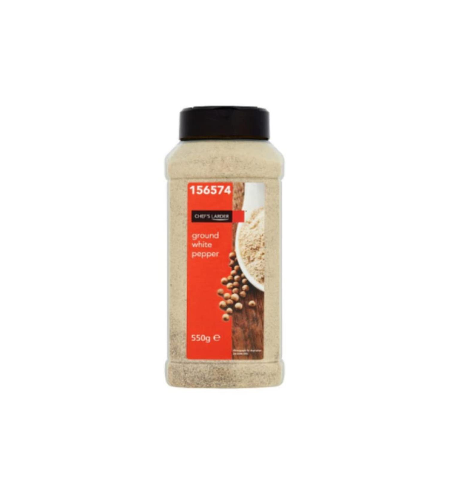 Chef's Larder Ground White Pepper 550 g Pack Size 1 x 550 g For Retail Kitchens And Foodservice