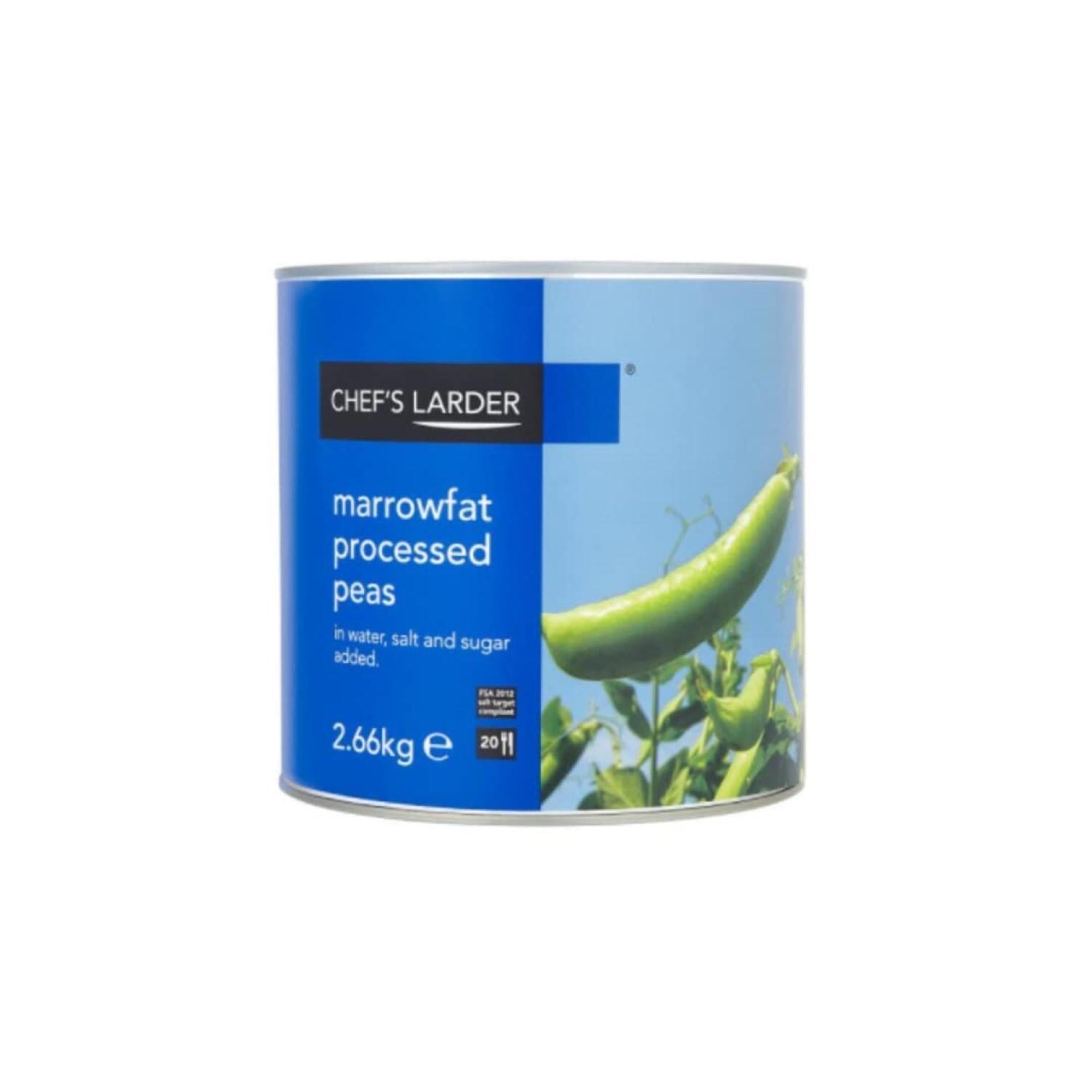 Chef's Larder Processed Peas Marrowfat 2.66kg 1 x 2.66kg Great For Soups Stews Or Side Dishes
