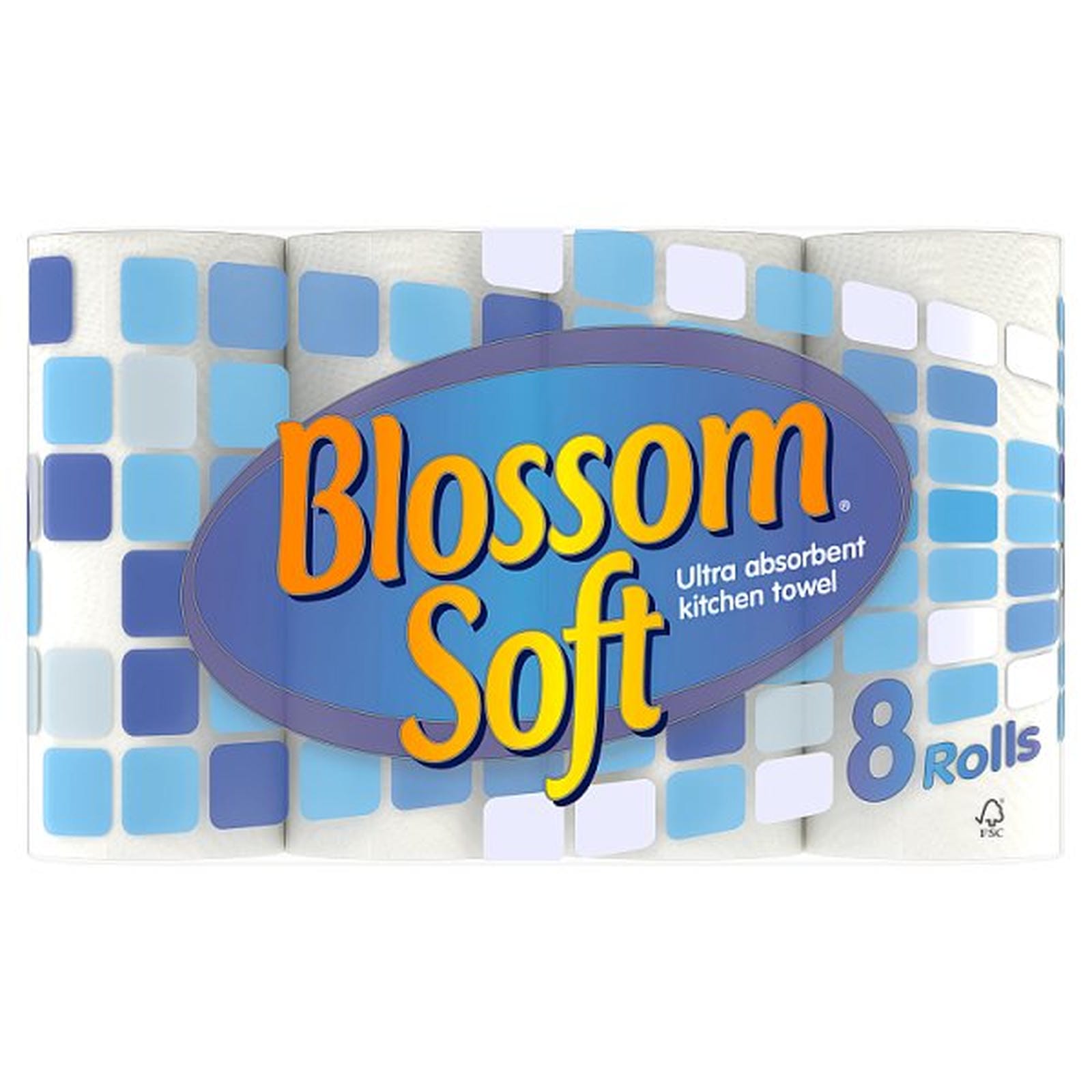 Blossom Soft 8 Ultra Absorbent Kitchen Towel Rolls